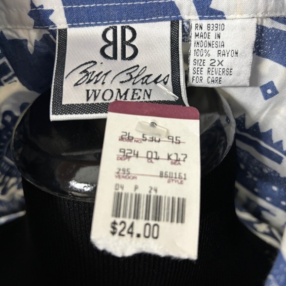 Bill Blass Women 2X Button Down Shirt - Picture 4 of 12